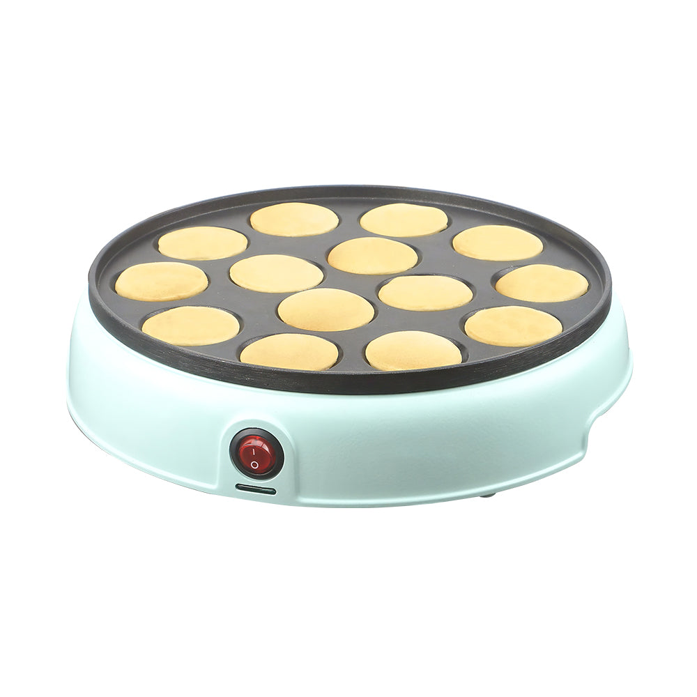 4-in-1 Mini Waffle Maker with Removable Plates for Waffles, Donuts & Pancakes