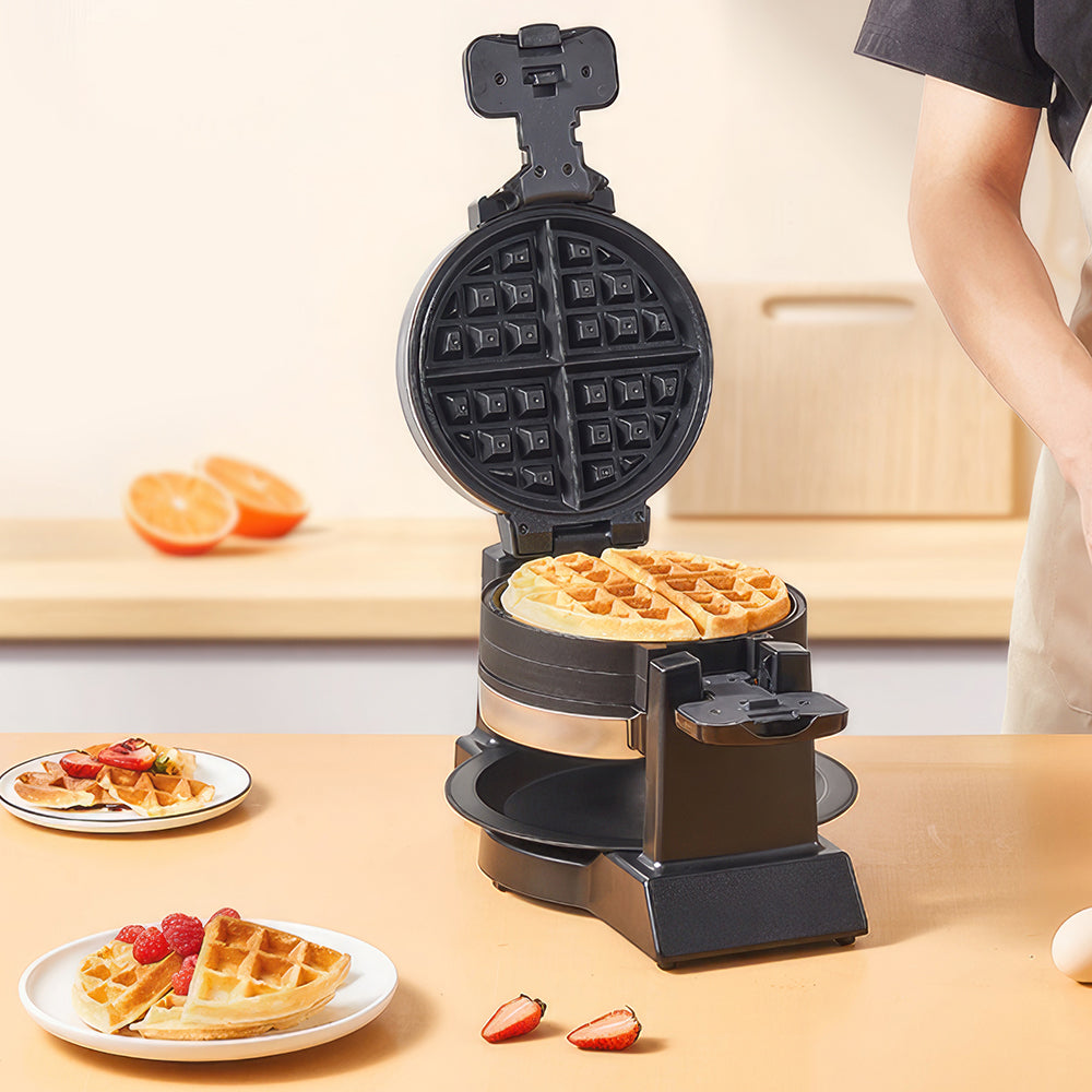 Belgian Waffle Maker with 180° Flip, Nonstick Plates & Cool Touch, 1080W