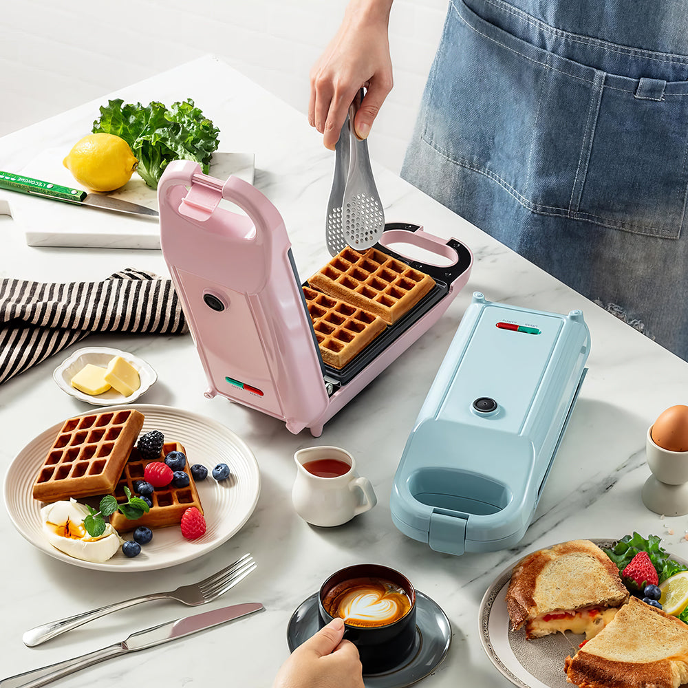 Swap & Flip 3-in-1 Waffle Maker with Removable Plates for Waffles, Paninis & Donuts