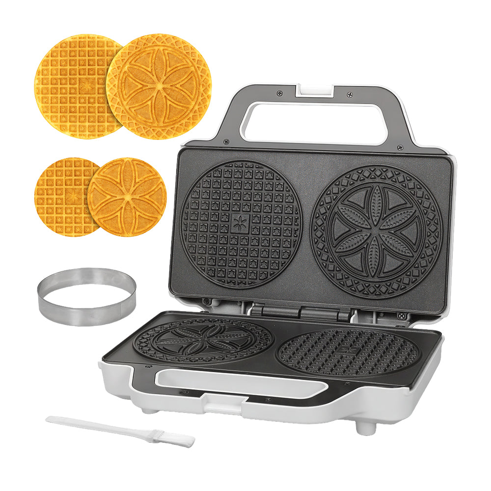 6-in-1 Mini Waffle Maker with 8 Removable Ceramic Plates, 4.5"