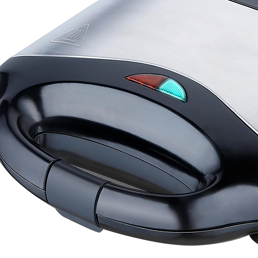 2-Slice Electric Waffle Maker with Nonstick Plates, Stainless Steel