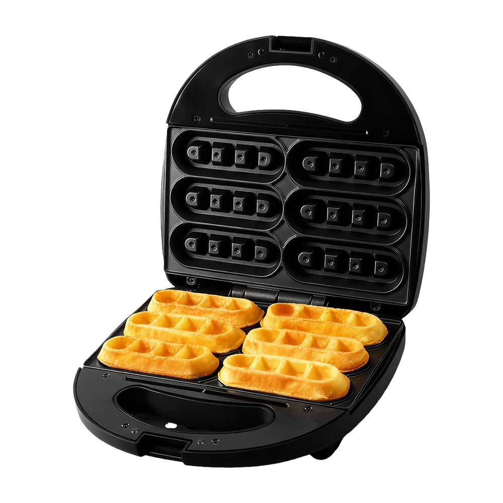 Mini Waffle Stick Maker, Makes 6 Nonstick Waffle Sticks in Minutes