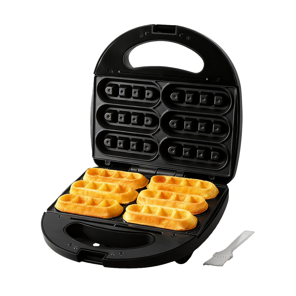 Mini Waffle Stick Maker, Makes 6 Nonstick Waffle Sticks in Minutes