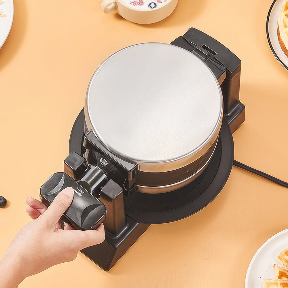 Belgian Waffle Maker with 180° Flip, Nonstick Plates & Cool Touch, 1080W